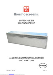 Thermoscreens HX2000A Betriebsanleitunganweisungen