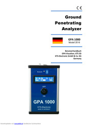 KTS-Electronic GPA 1000 Modell 2016 Benutzerhandbuch