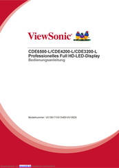 ViewSonic CDE4200-L Bedienungsanleitung
