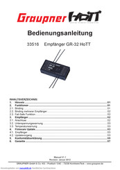 GRAUPNER GR-32 HoTT Bedienungsanleitung