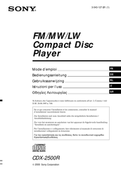 Sony cdx 2500 r Bedienungsanleitung