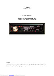 Xomax XM-CDB612 Bedienungsanleitung