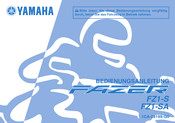 Yamaha Fazer FZ1-SA Bedienungsanleitung