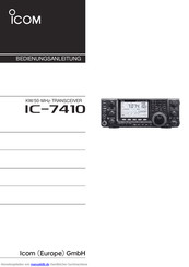 Icom ic-7410 Bedienungsanleitung