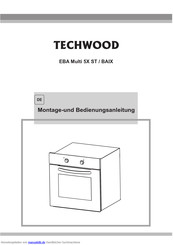 Techwood EBA Multi 5X BAIX Montageanleitung Und Bedienungsanleitung