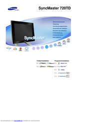 Samsung Syncmaster 720TD Handbuch