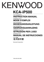 Kenwood KCA-iP500 Bedienungsanleitung