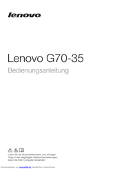 Lenovo G70-35 Bedienungsanleitung