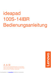 Lenovo ideapad 100S-14IBR Bedienungsanleitung