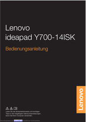 Lenovo ideapad Y700-14ISK Bedienungsanleitung