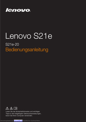 Lenovo S21e-20 Bedienungsanleitung