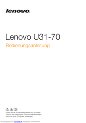 Lenovo U31-70 Bedienungsanleitung