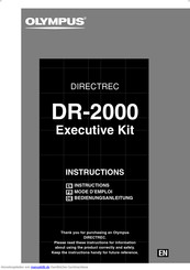 Olympus Directrec DR-1000xecutive Kit Bedienungsanleitung