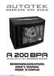 Autotek A200 BPA Bedienungsanleitung