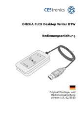 CEStronics Omega Flex Desktop Writer DTW Bedienungsanleitung
