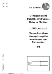 IFM Electronic OIF Montageanleitung