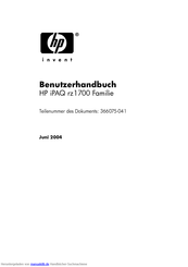 HP ipaq rz1710 Benutzerhandbuch