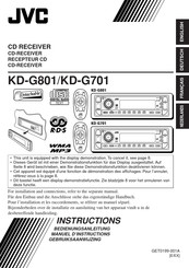 JVC kd-g801 Bedienungsanleitung