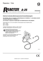 Graco Reactor A-25 Reparaturhandbuch