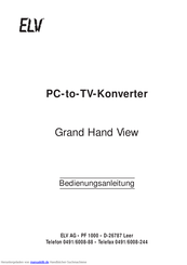 elv PF 1000 Handbuch