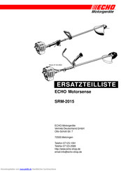 Echo SRM-2015 Handbuch