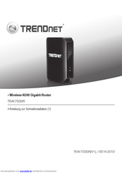Trendnet TEW-733GR Anleitung Zur Schnellinstallation