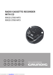 Grundig RRCD 3700 MP3 Handbuch
