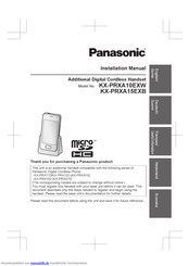 Panasonic KX-PRXA15EXB Installationshandbuch