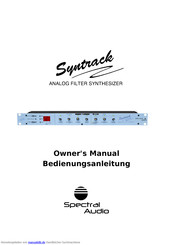 Spectral Audio Syntrack Bedienungsanleitung