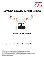 CamOne gravity air 2d Benutzerhandbuch