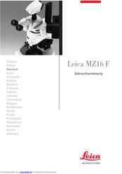 Leica MZ16 F Gebrauchsanweisung