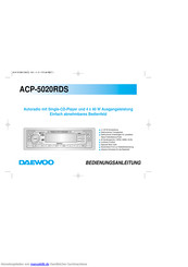 Daewoo ACP-5020RDS Bedienungsanleitung