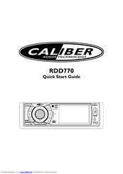 Caliber RDD770 Schnellstartanleitung