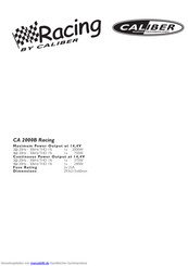 Caliber CA 2000B Racing Anleitung