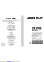 Alpine 3DE-7887R Bedienungsanleitung