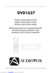 Audiovox DVD1627 Bedienungsanleitung