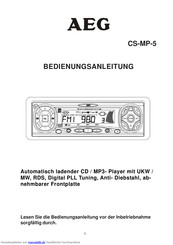 Aeg CS-MP-5 Bedienungsanleitung
