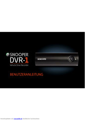 Snooper DVR-1 Benutzeranleitung