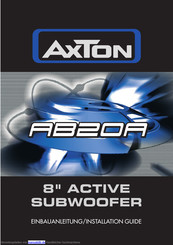 AXTON AB20A Bedienungs- Und Installationsanleitung