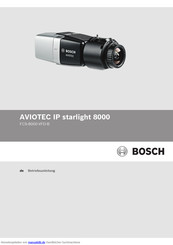 Bosch AVIOTEC IP starlight 8000 Betriebsanleitung