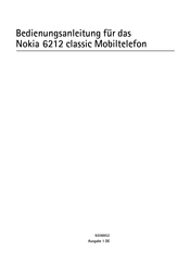 Nokia 6212 Bedienungsanleitung