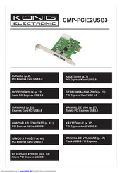 Konig Electronic CMP-PCIE2USB3 Anleitung