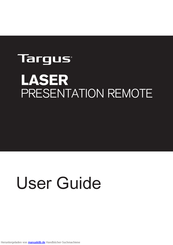 Targus LASER Presentation Remote Handbuch