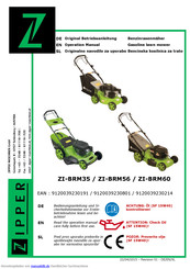 Zipper ZI-BRM35 Betriebsanleitung