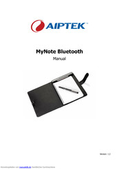 Aiptek MyNote Bluetooth Handbuch