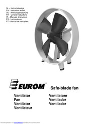 Eurom Safe-blade fan Anleitungsbroschüre