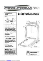 Proform PETL63510 Bedienungsanleitung