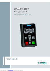 Siemens SINAMICS BOP-2 Betriebsanleitung