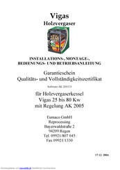VIGAS AK 2005 D Bedienungsanleitung