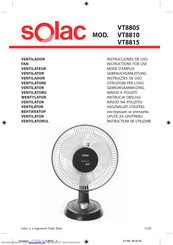 Solac VT8815 Gebrauchsanleitung